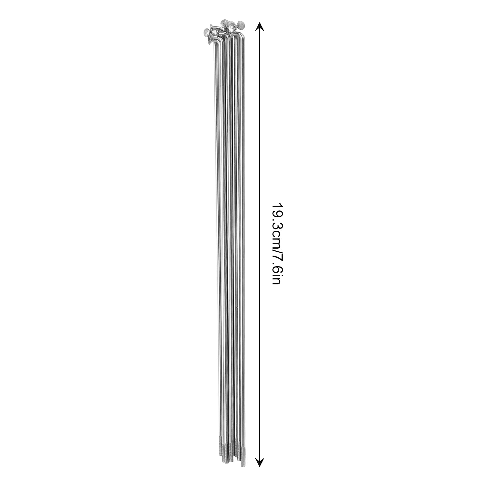 Zestaw Szprych Rowerowych, 143mm/168mm/193mm Szprychy Rowerowe 14G J Bend Szprychy Rowerowe z Sutkami do Rowerów Szosowych Mountain Downhill Bike Repair Parts