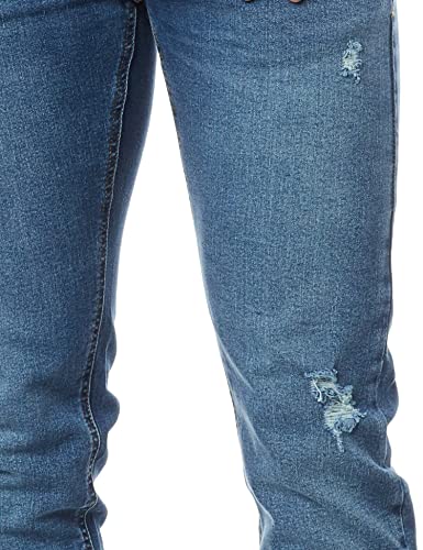 Jeans Filigrana embossed, Calvin Klein, Masculino, Azul médio, 46