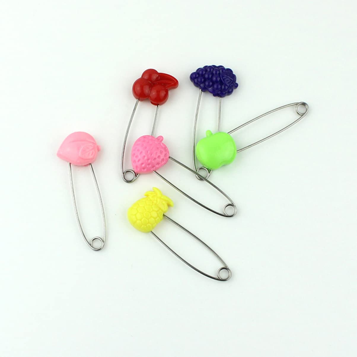 LIFKOME Boys and Girls Safety Pin 50pcs Heavy Pins Large Strong Green for Baby's Cloth Diapers Decor Random Style
