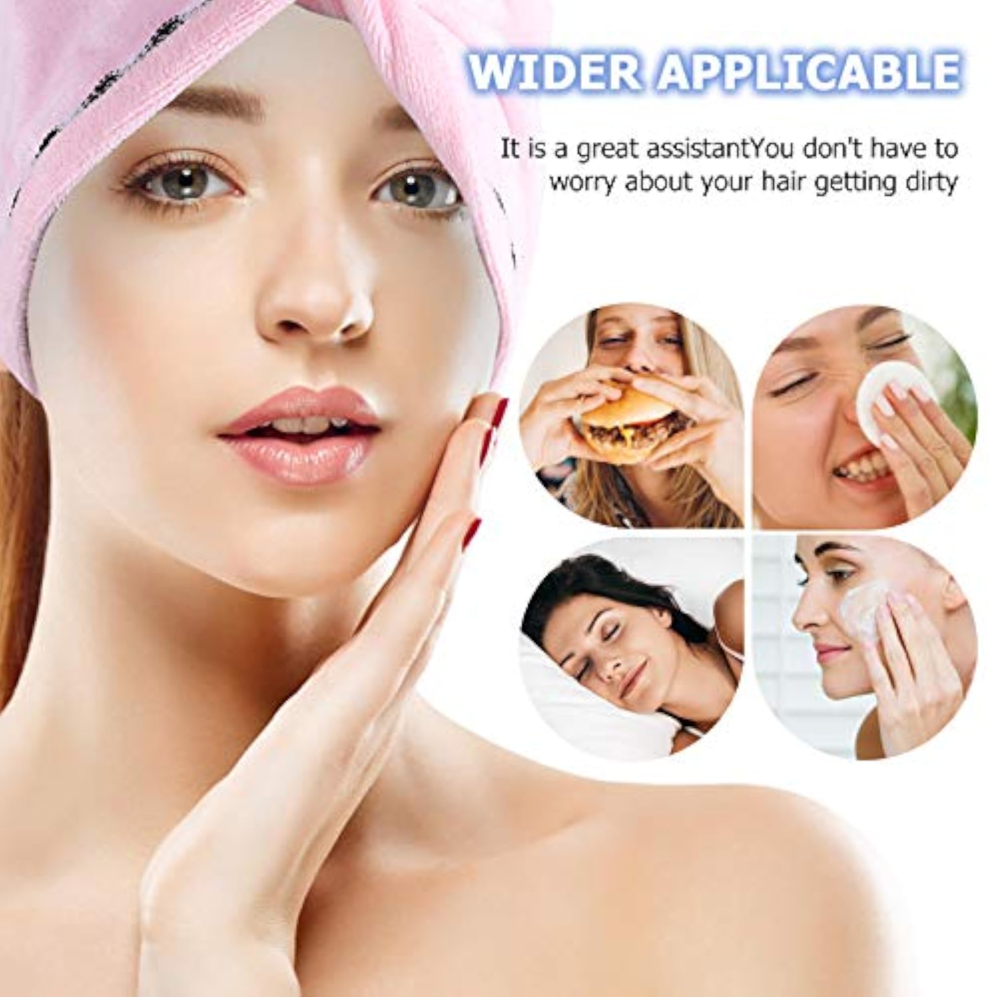 2pcs Microfiber Shower Caps for Hair Drying, Towel Wraps