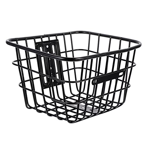 INOOMP Iron Bike Storage Basket Handlebar Basket for Cycling Attachment Capacity Premium Iron Material for Leisurely Rides