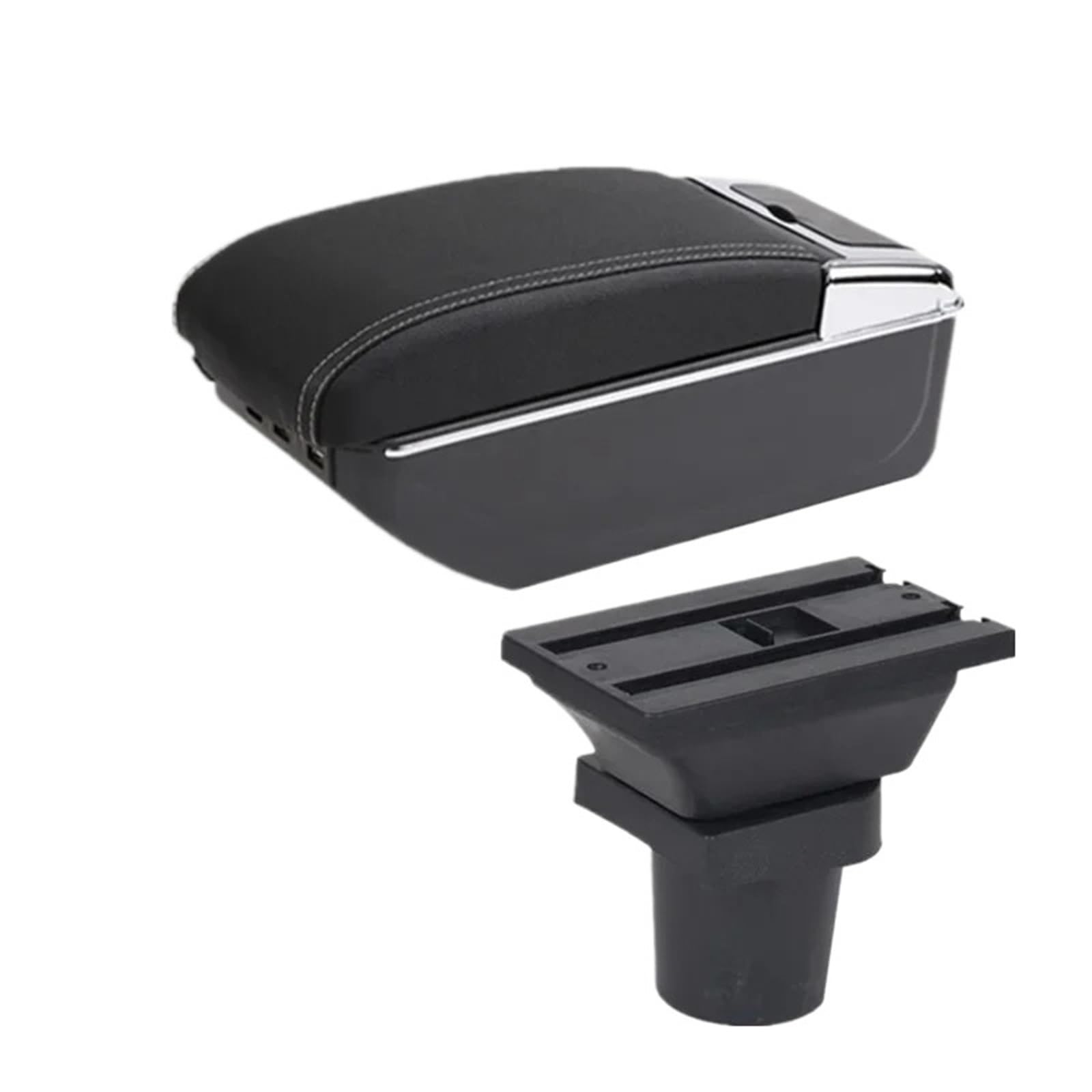 JMOLXURI Car Armrest Box For Toyota For Yaris 3 For Hybrid For For Vitz Car Armrest Box Center Console