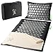 BACKLAxx ® Set de esterilla acupresion – Para la relajación de espalda, cuello, hombros y pies – Alfombra acupresion contra la tensión – Esterilla acupuntura con cojín, paño y bolsa