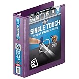 Wilson Jones 3 Ring Binder 2 Inch, Ultra Duty D-Ring View Binder with Extra Durable Hinge, Customizable, Eggplant (W866-44-519)