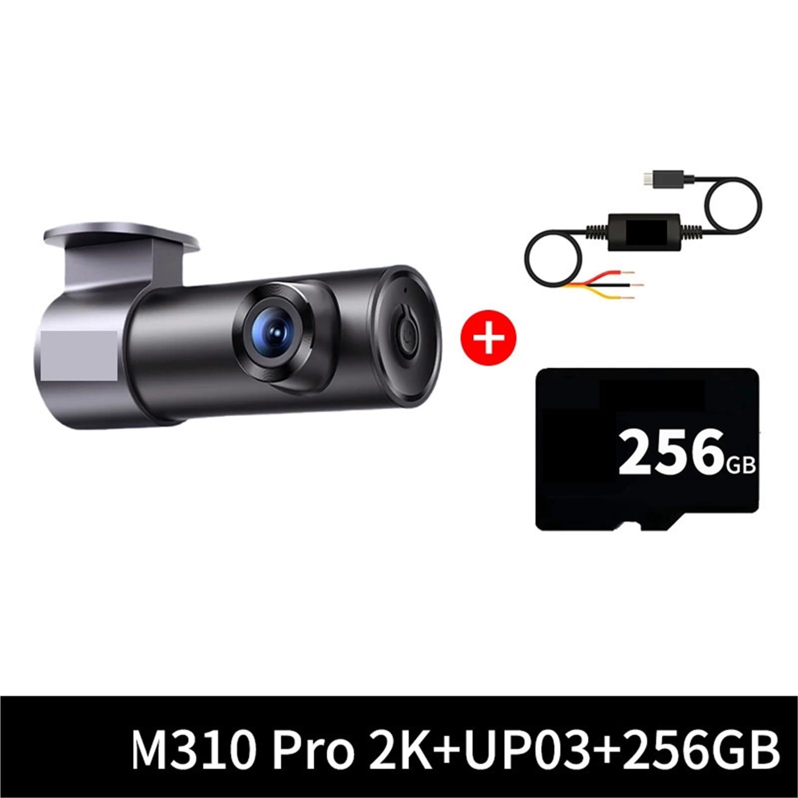 Kamera samochodowa, Kamera Do Samochodowej Kamery DVR Rejestrator Wideo Night Vision WiFi APP, dla samochodów(256g)
