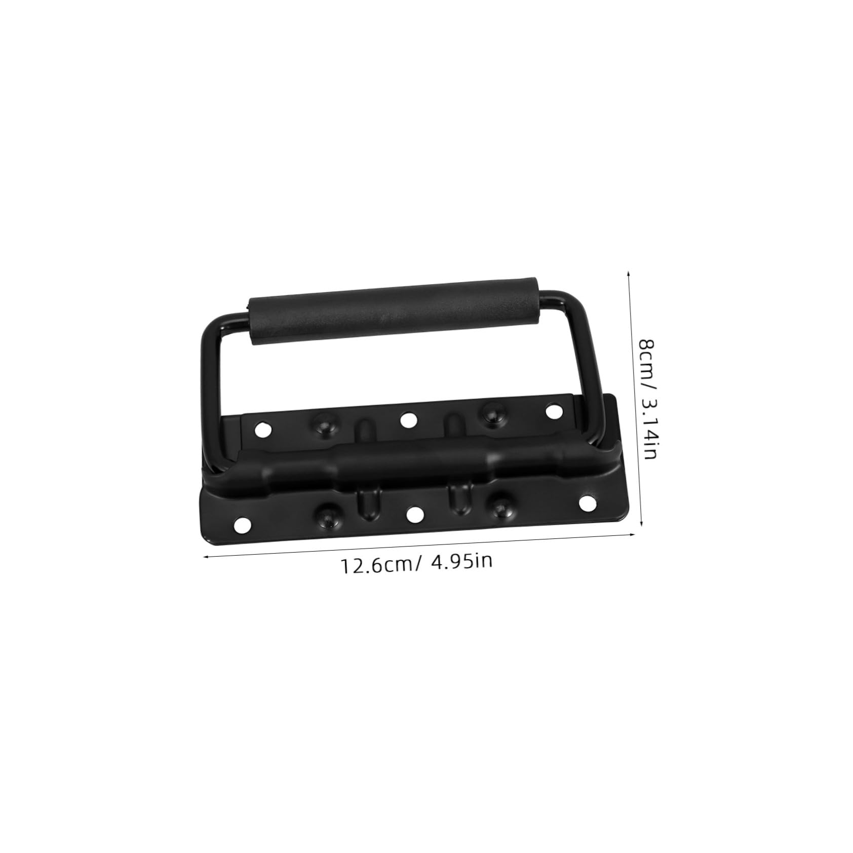 HOLIDYOYO Spring Loaded Heavy Duty Case Handle with Grip for Flight Cases Black Mount Chest Handle for Toolboxes Cabinets and Garages