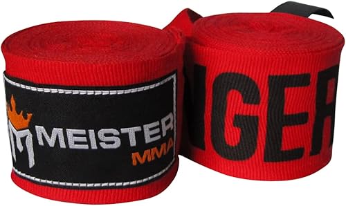 Miniatura 1 de Vendas para mano semielásticas de 180 pulgadas Meister Adult, vendas para MMA (artes marciales mixtas) y boxeo (par) todos los colores