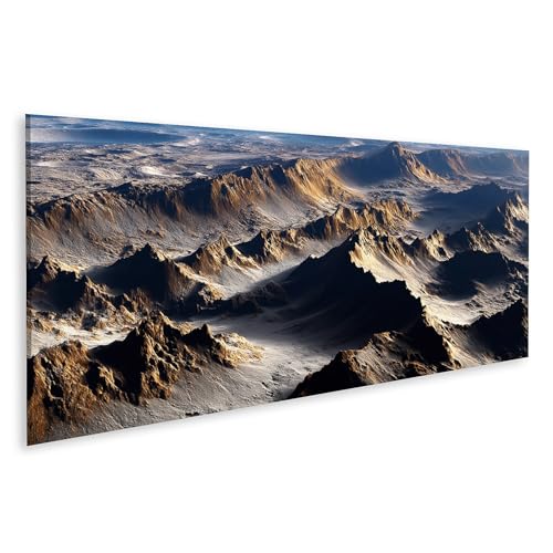 Tableau sur toile décorative de salon paysage lunaire pour chambre