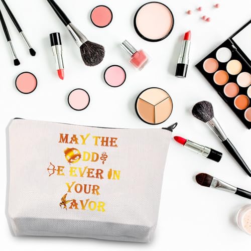 BDPWSS Game Inspired Makeup Bag TV Show Inspired Gift For Hunger Fans Gift Birds & Snakes Character Merch(Be ever in favor)3