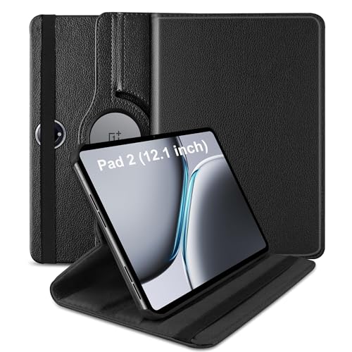 Image of TGK 360 Rotatable Smart Flip Case Cover for OnePlus Pad 2 12.1 inch Tablet (Black)