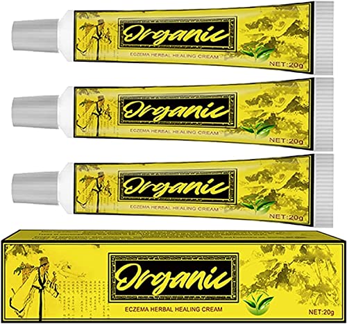 DUHANXI 3PCS Crème de Traitement à Base de Plantes d?eczéma Biologique, 20g / PCS Herbal Tinea Cream, crème Chinoise à Base de Plantes Contre Le Psoriasis sans Danger et sans Effets Secondaires Cover