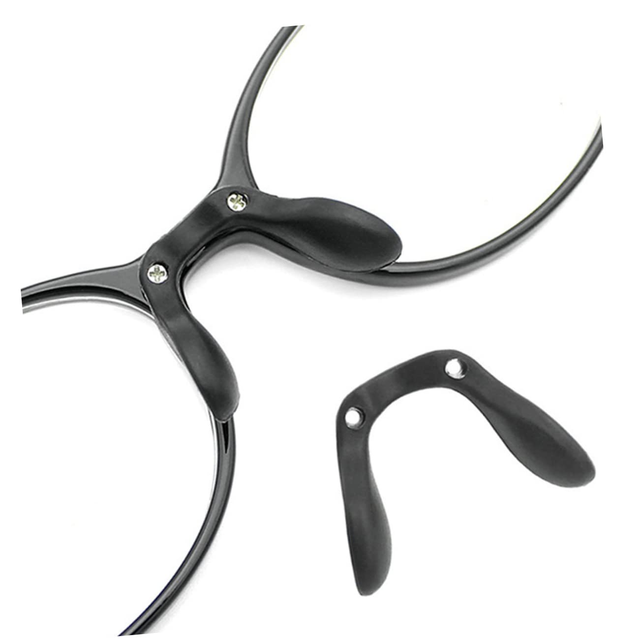 Didiseaon 24 Pièces Plaquettes De Lunettes Plaquettes Nasales tes De Nez De Lunettes Coussinet Antidérapant Pour Le Nez Enfant Protège- Tapis De Caoutchouc Black