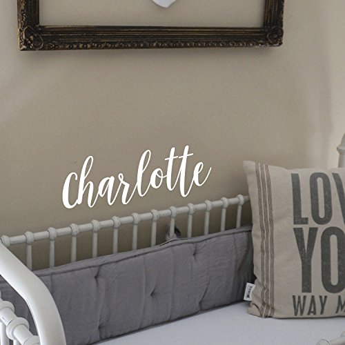 Vinilo Decorativo para Pared Nombre 'Charlotte' 12" x 39" miniatura 2