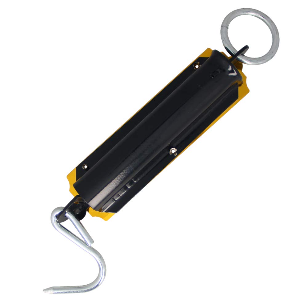 Utoolmart Spring Balance Hanging Hook Handheld Metal Weighing Force Scale Kilo & LBS 25KG Weighing Scale for People in Family, or for Outdoor use.