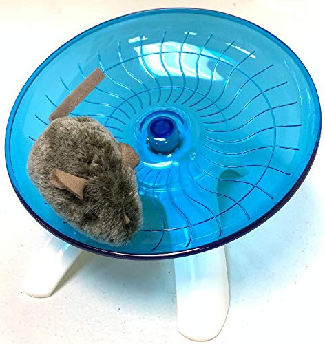Mcage Silent Runner Large 7" Hamster Flying Saucer Exercise Running Jogging & Spinning Silent Wheel for Gerbils, Rats & Mice