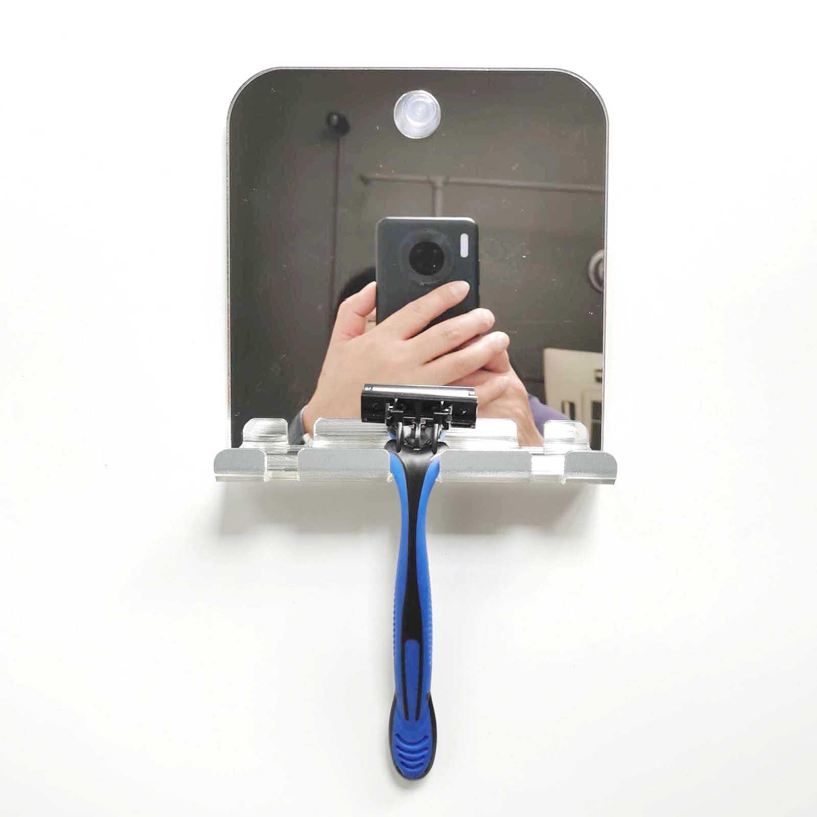 MYADDICTION Portable Shower Mirror Fogless Shaving Shave Mirror Bathroom - Image 2 thumbnail