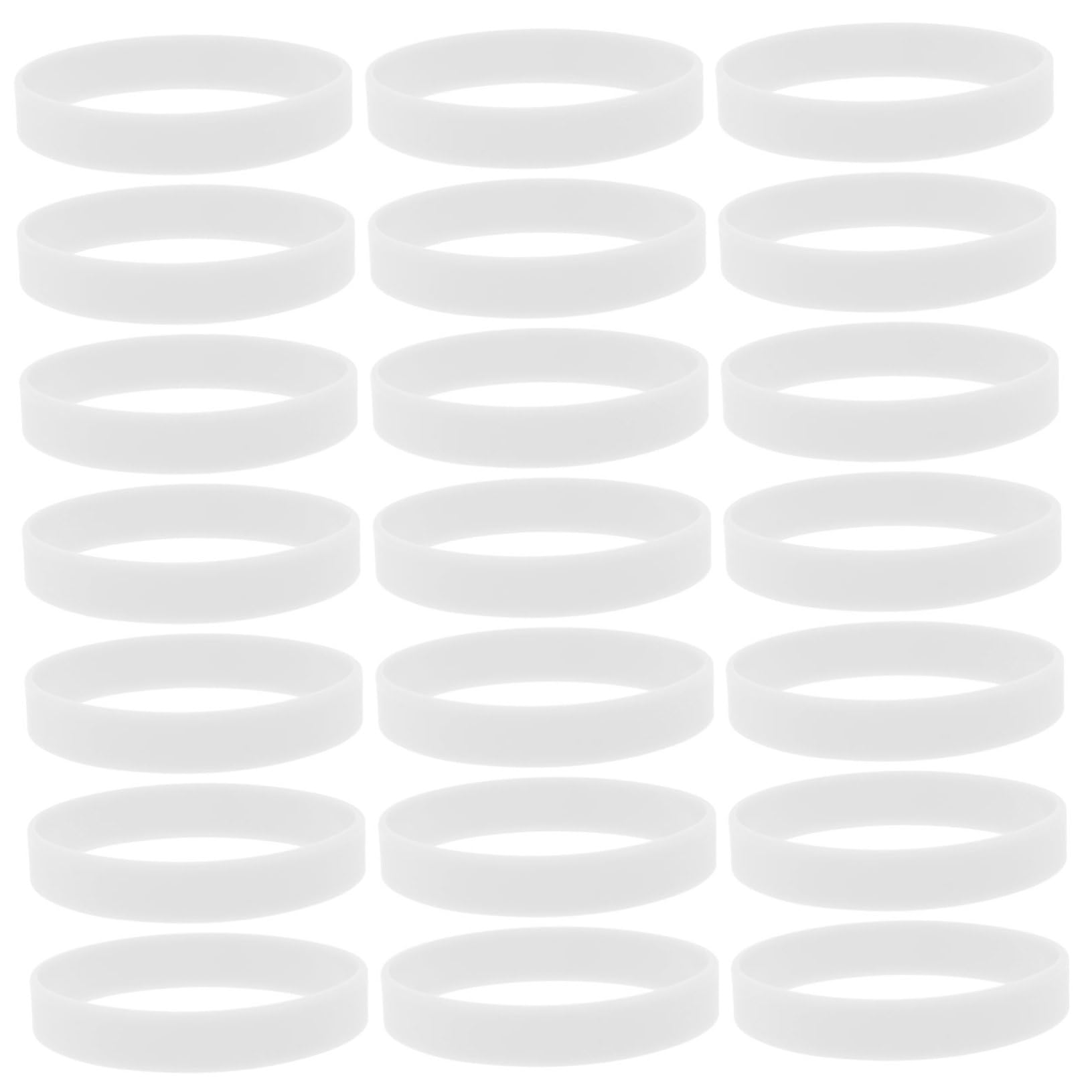 TOYANDONA 100 Piezas Pulsera Luminosa De Silicona Pulseras para Hombre Brazaletes Pulseras Deportivas Bandas Deportivas En Blanco Pulseras Que Brillan En La Oscuridad Pulseras De Silicona