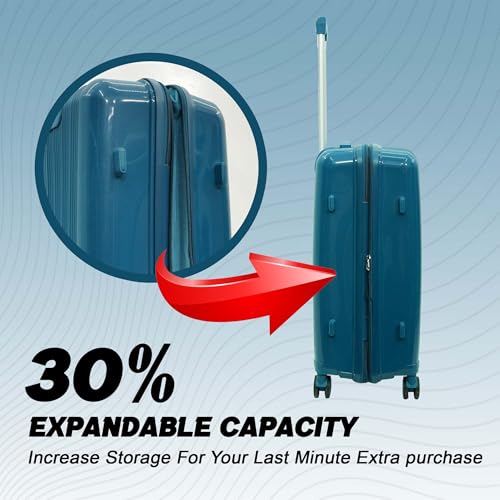 Image of UrbanGlide Trolley Bag | Premium Polypropylene Hard Shell Luggage | Premium Polypropylene Hard Shell, TSA-Type Lock, Silent Spinner Wheels, Durable Design