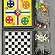 Tokaneit Schachspiel Kinder, 5-in-1 Schach und Dame, Hochwertig, Klappbar, Magnetisch, für Party/Family Aktivitäten, Reiseschach, Alter 6+
