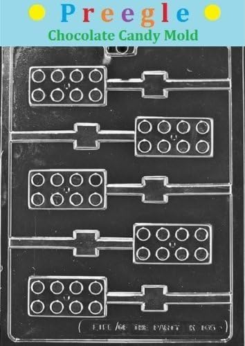 Molde de caramelo de chocolate K165, paleta de lechón de bloques de construcción por PREEGLE