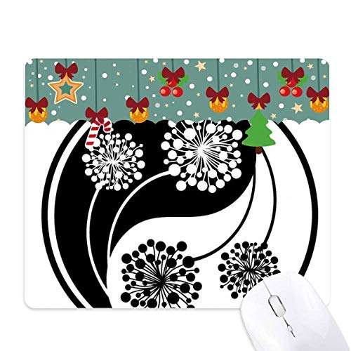 Mouse pad Yin-yang de flores ideal para decorar tu escritorio de oficina