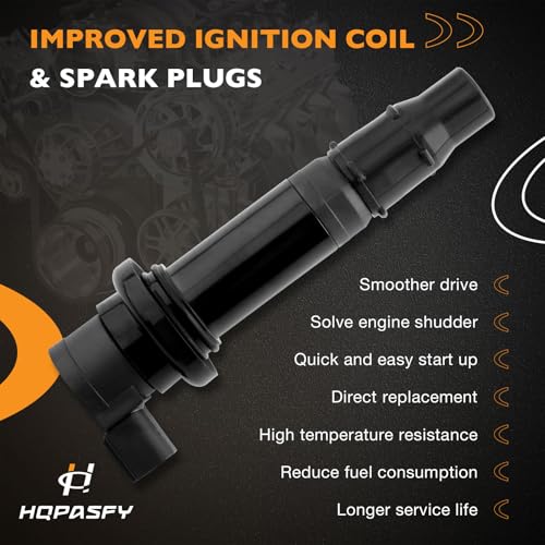 Image of F6T558 Ignition Coil Packs (4pcs) | Compatible with Yamaha 2003-2007 YZF R6, 2002-2006 YZF R1, 2006-2009 YZF R6S, 2006-2014 FZ1 & More, Replaces# 5VY-82310-00-00