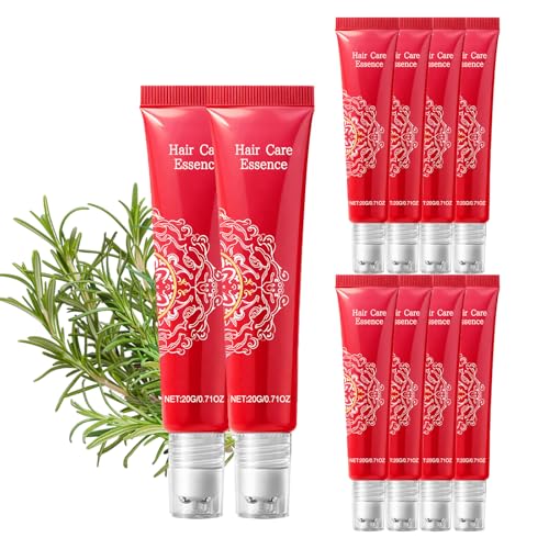 Huile de romarin et ricin capillaire en roll-on pour cheveux secs (10PCS)