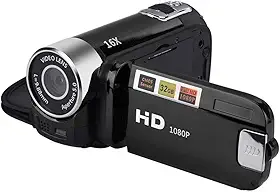 Câmera Filmadora Digital Full Hd 1080p Zoom 16x 2.7(Preto),câmera de vídeo digital