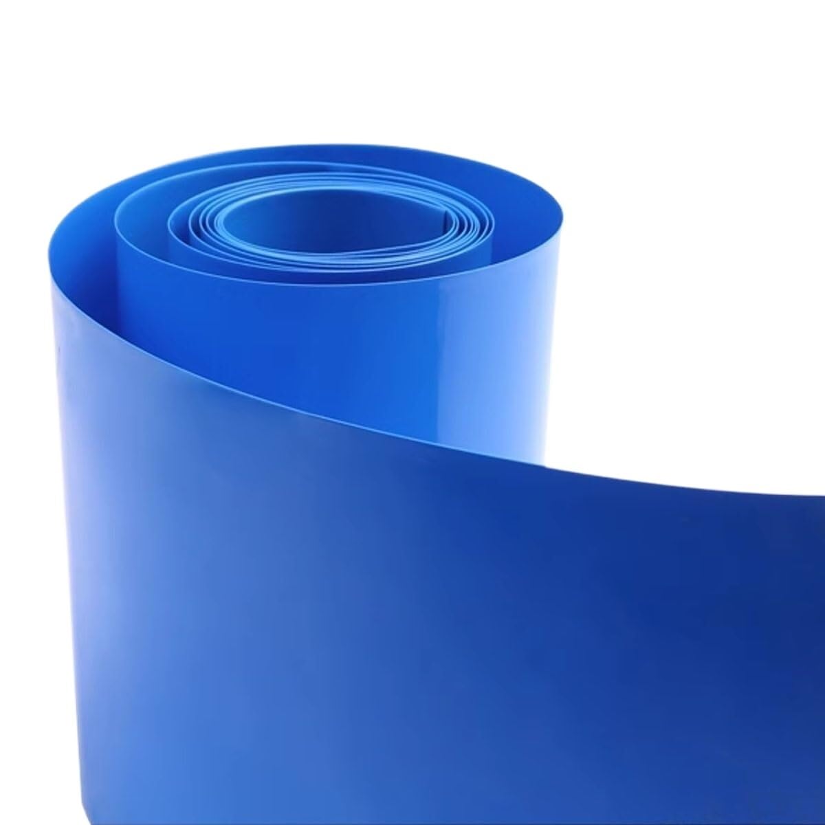 JWOO Blue PVC Heat Shrink Tubing Wrap Stable Performance Fast Shrinkage 1KG(165mm(13meter))