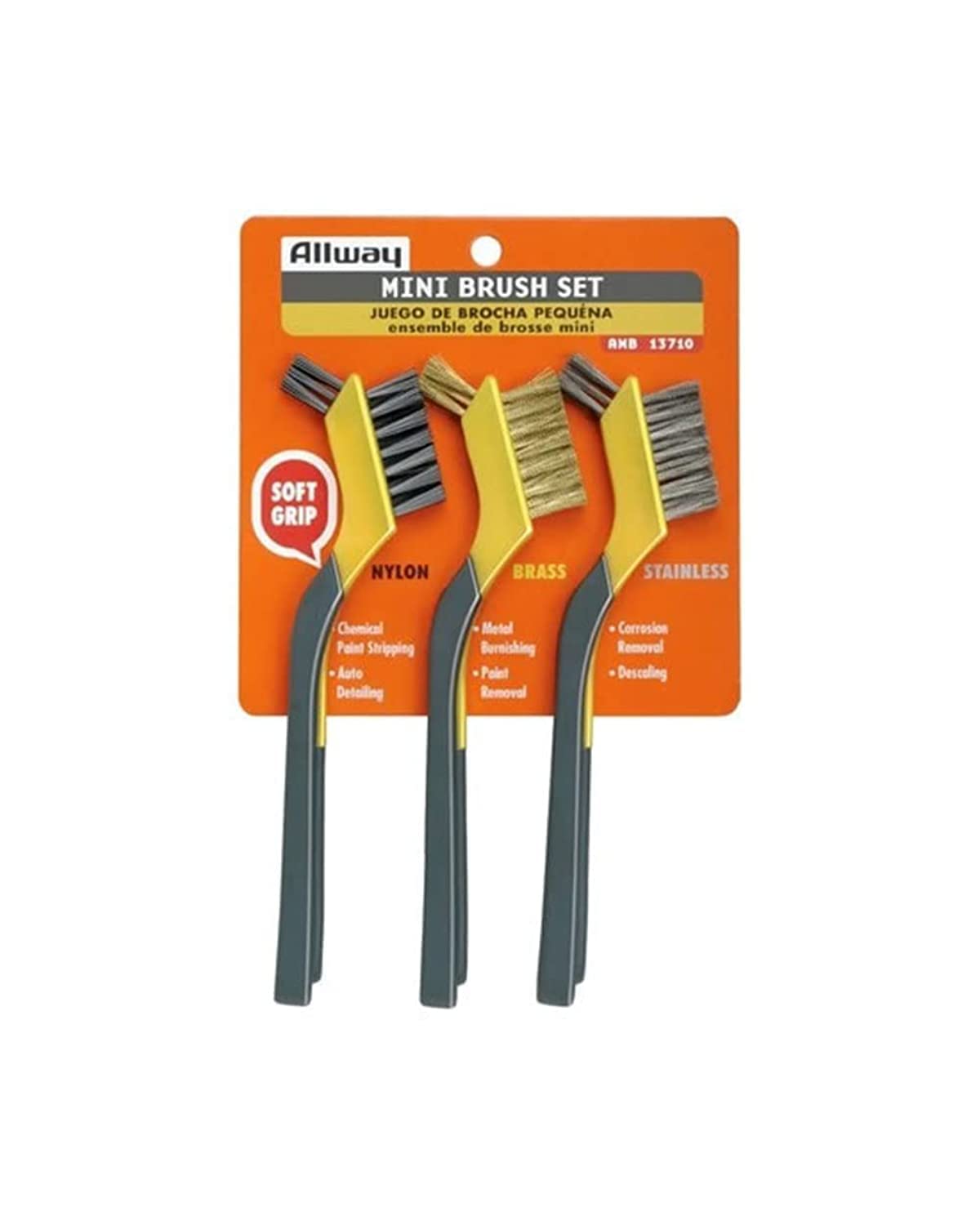 Mini Wire Brush Asst 3pc