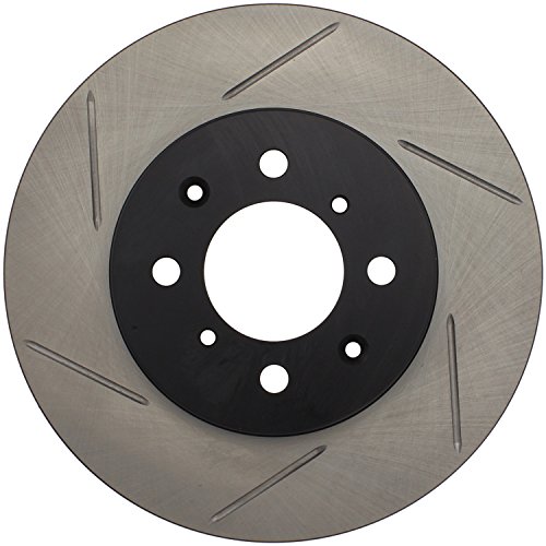 Image of StopTech 126.40021SR Automotive Replacement Front Right Sport Slotted Disc Brake Rotor Fits Select Acura El /Integra, Honda City /Civic /Fit /Insight