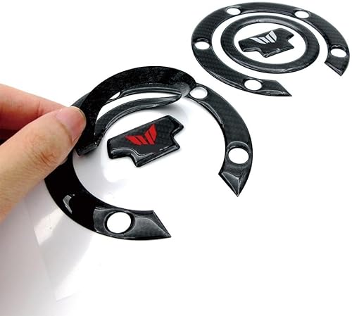 Miniatura 5 de Adhesivo para tanque de combustible de motocicleta, calcomanía de protección antideslizante de fibra de carbono para Y&AMAHA MT03 MT07 MT09 MT10