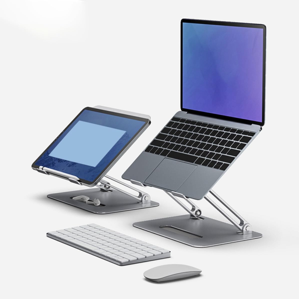 Supporto Ventilato e Capacità Fino a 10kg per Laptop in Lega di Alluminio Doppia Ventola Regolabile, Raffreddamento Rapido e Dispositivi Fino a 17,3 Pollici per Festa Estiva