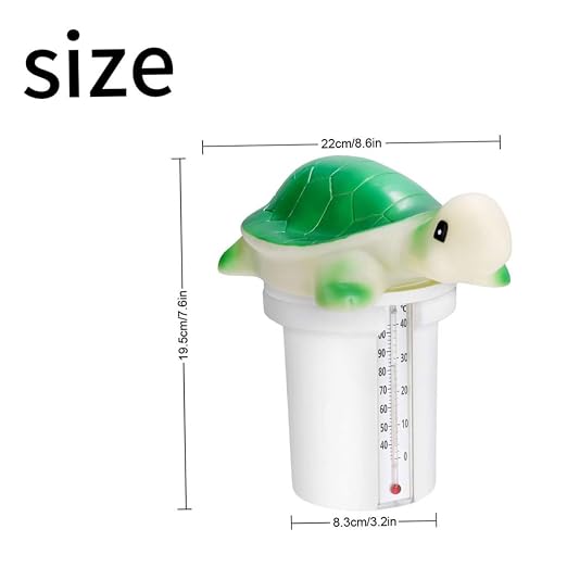 Dosificador de Cloro con Termómetro para Piscina en Verde miniatura 3