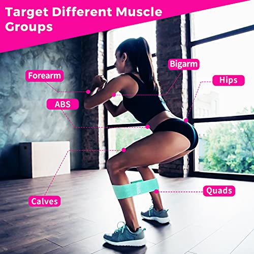 Hoslafon Resistance Bands Set Exercise Workout Fitness Booty Bands For Working Out Resistance Loops Bands For Women Elastic Bands For Exercise Pull Up Assistance Bands Stretch Bands Stretching Strap #TOP3