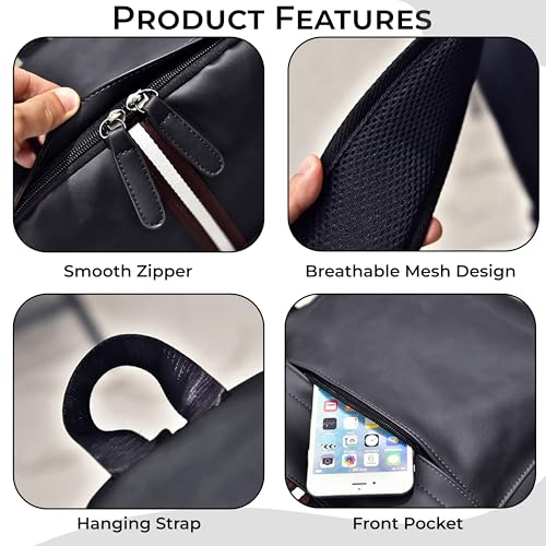 Image of Kraptick Multi-functional Backpack-Waterproof Laptop Backpack, Office Bag with PU Leather Design, Professional Bag for Laptops and Work, Durable and Stylish Bags for Travel
