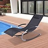 RESISTENTE Y FÁCIL DE LIMPIAR: Tumbona de diseño ergonómico y gran resistencia, con estructura metálica de diseño original muy estable y asiento de texteline transpirable y de secado rápido, cómodo y fácil de limpiar, con un paño húmedo