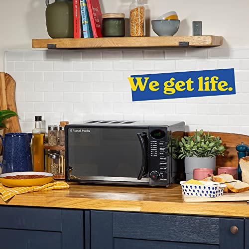 Russell Hobbs RHM1714B 17 Litre 700 W Black Digital Solo Microwave with 5 Power Levels, Digital Clock and Timer, 8 Auto Cook Menus, Automatic Defrost, Easy Clean Russell Hobbs RHM1714B 17 Litre 700 W Black Digital Solo Microwave with 5 Power Levels, Digital Clock and Timer, 8 Auto Cook Menus, Automatic Defrost, Easy Clean