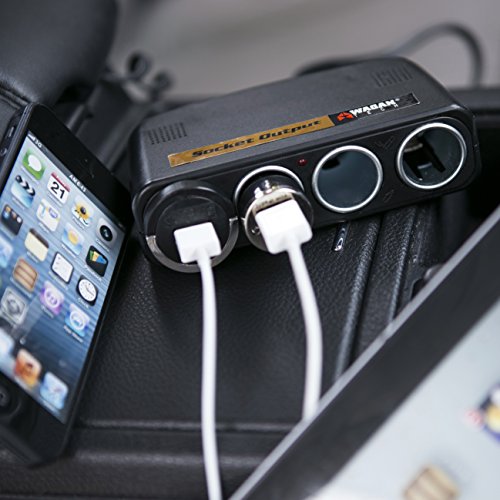 Wagan 4-Way 12V Automotive Socket Splitter And Extender, Cigarette Power Splitter #TOP4