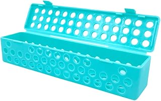 Sterilization Case Dental Instrument Sterilizing Tray Container Sterilization Plastic Cassette for Dental Lab Storage Dental Autoclave Cassettes Box (Green)