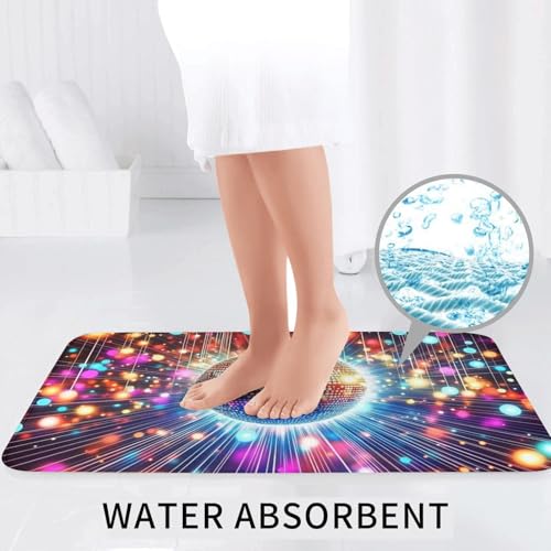 Alfombras de baño de bolas brillantes que evitan resbalones en el aseo 7
