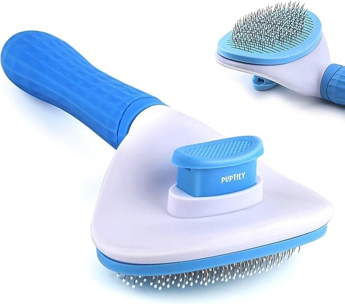 Cat Brush Self Cleaning Slicker Brush with Release Button, Dog Sh...