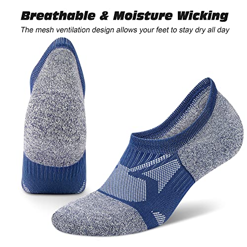 Gonii No Show Socks Men Athletic Running Low Cut Ankle Compression Short Socks 5 Pairs #TOP5