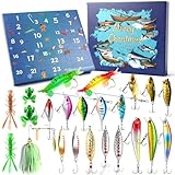 Mason Life Calendrier de l'Avent de pêche pour homme 2025, calendrier de compte à rebour...