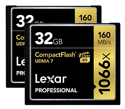 Lexar Professional 1066X 32Gb (2-Pack) Compactflash Card, Up To 160Mb/S Read, For Professional Photographer, Videographer, Enthusiast (Lcf32Gcrbna10662) #TOP24