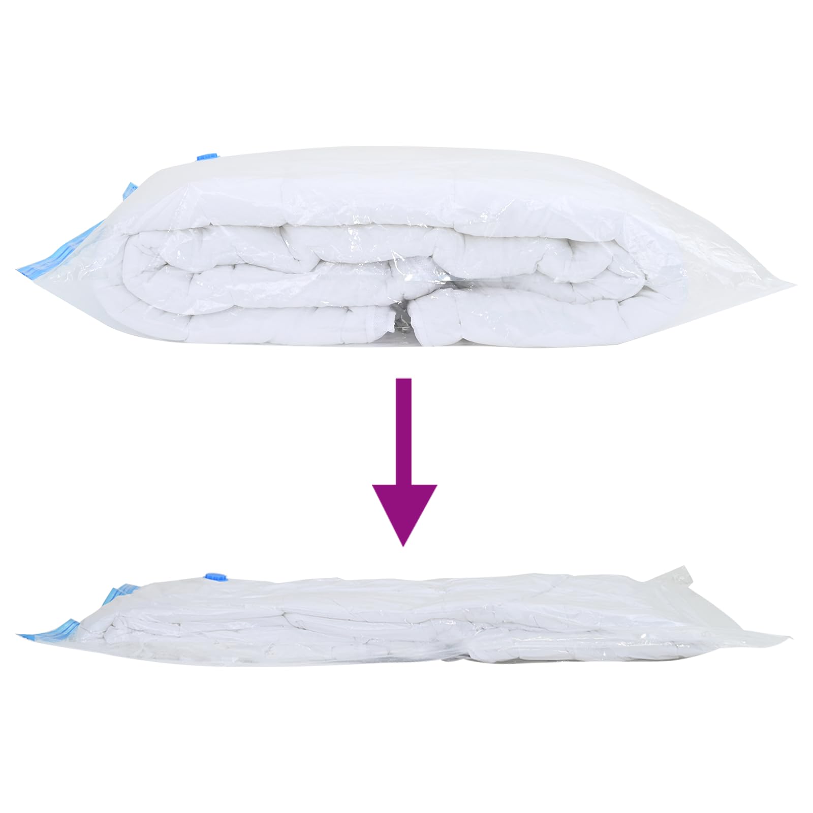 Bolsas al vacío 50 unidades 130 x 100 cm bolsas de viaje herméticas para ropa y ropa de cama con material impermeable para almacenamiento y ahorro de espacio