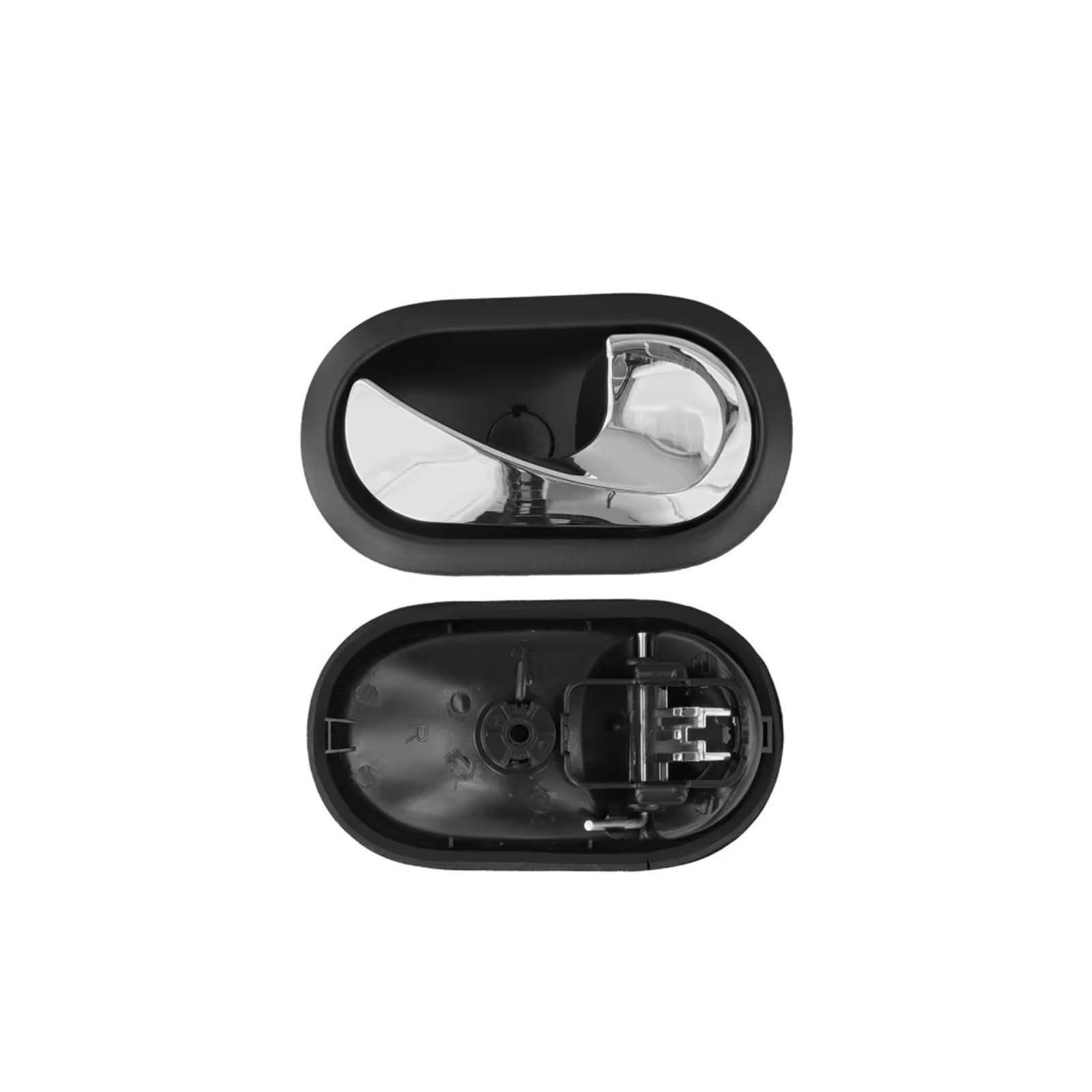 PBPLZWVWA Car Inside Door Handle Pull Trim Cover for Renault for Clio 2005-2012 8200174075 8200174074 Left Right Interior Handle