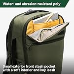 Halfday Roamer All-in-One Travel Backpack | 15” Laptop Compartment, Built-In Shoe/Laundry Pouch, Magnetic Sternum Strap, Padded Shoulder Support | Weekend & Business Trip Carry-On Bag, Olive - Image 4