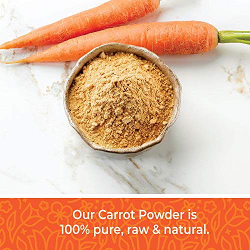 image for Herbaila Carrot Powder, 16oz, Pure, Dried, Supercolor Powder, Smoothie