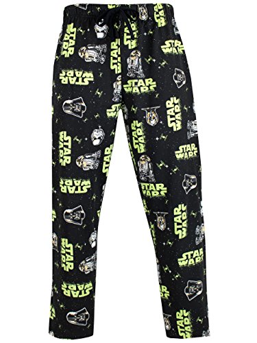 Star Wars Mens' Stormtrooper & Darth Vader Lounge Pant Size Medium Black